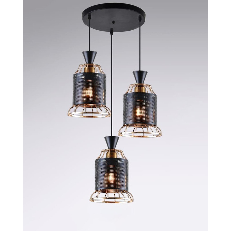 Industrial Luxe Hanging Pendant Light