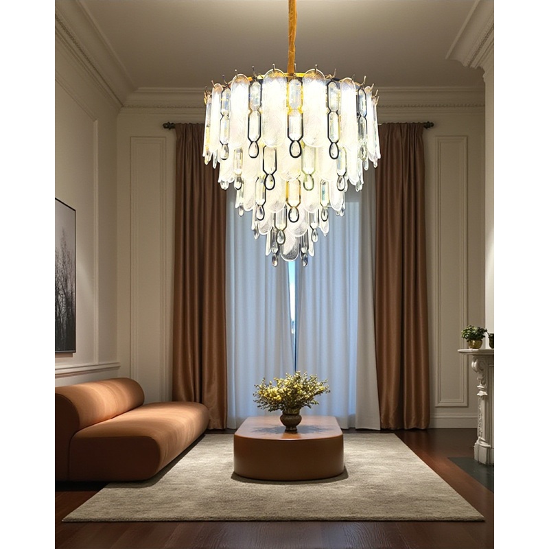 Ivory Cascade Crystal Chandelier – 600MM