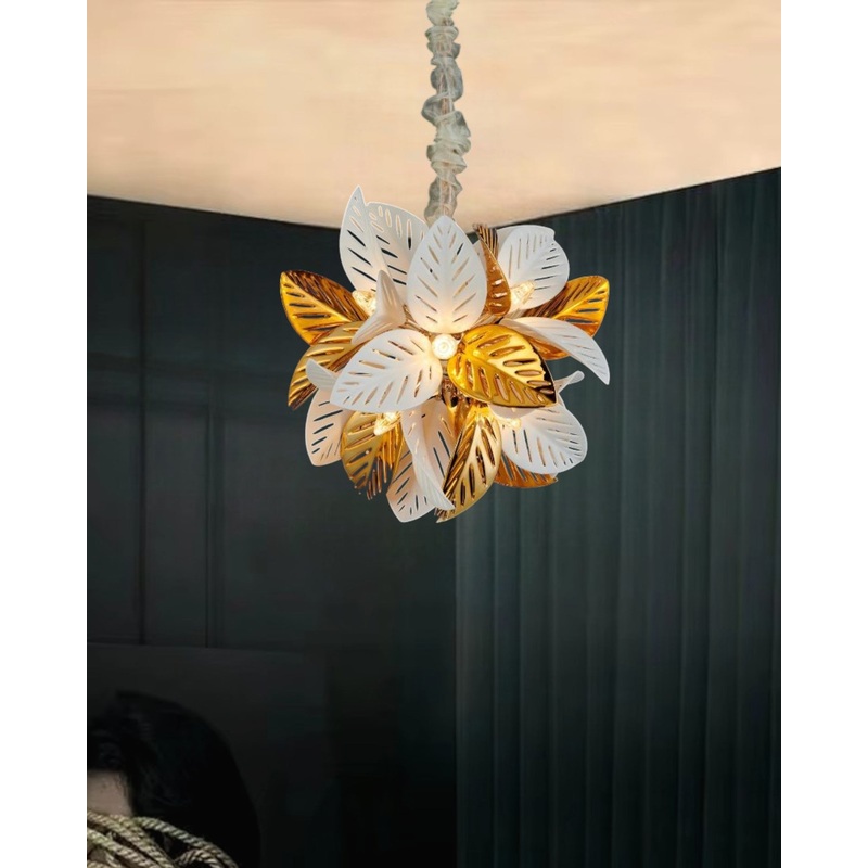 Leaf Cluster Pendant Chandelier – 12 Bulbs