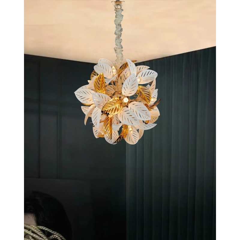 Leaf Cluster Pendant Chandelier – 18 Bulbs