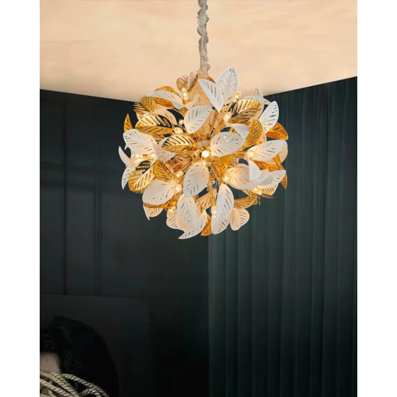 Leaf Cluster Pendant Chandelier – 40 Bulbs