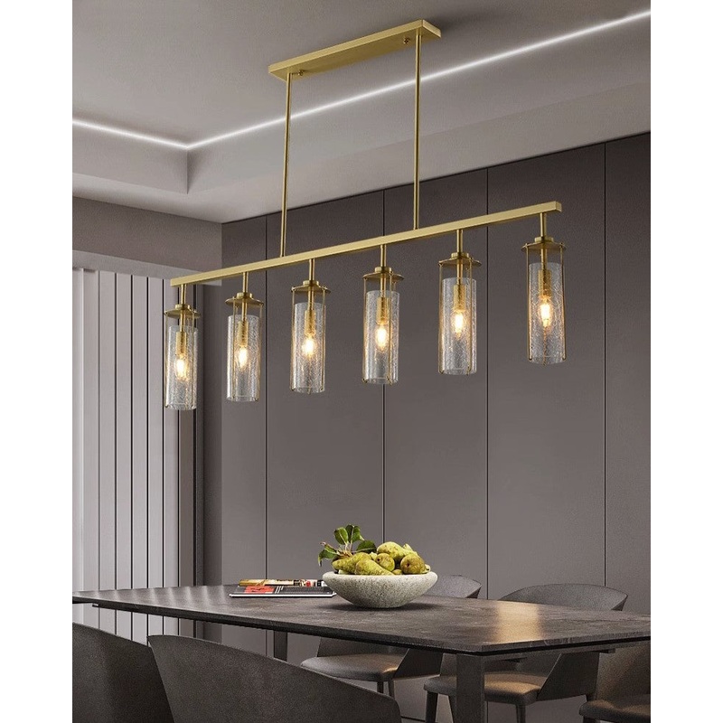 Luxury Avner Clear Crystal Rectangle Ceiling Light
