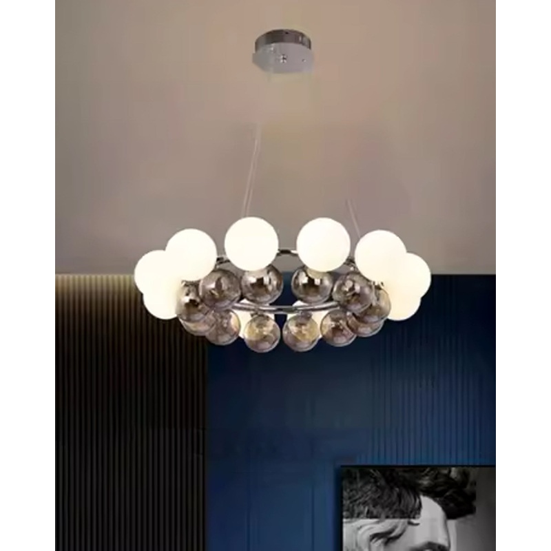 Modern Glass Pearl Chandelier