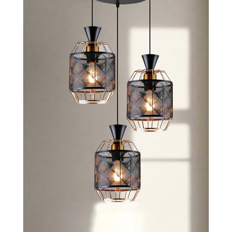 Modern Industrial Geometric Pendant Light