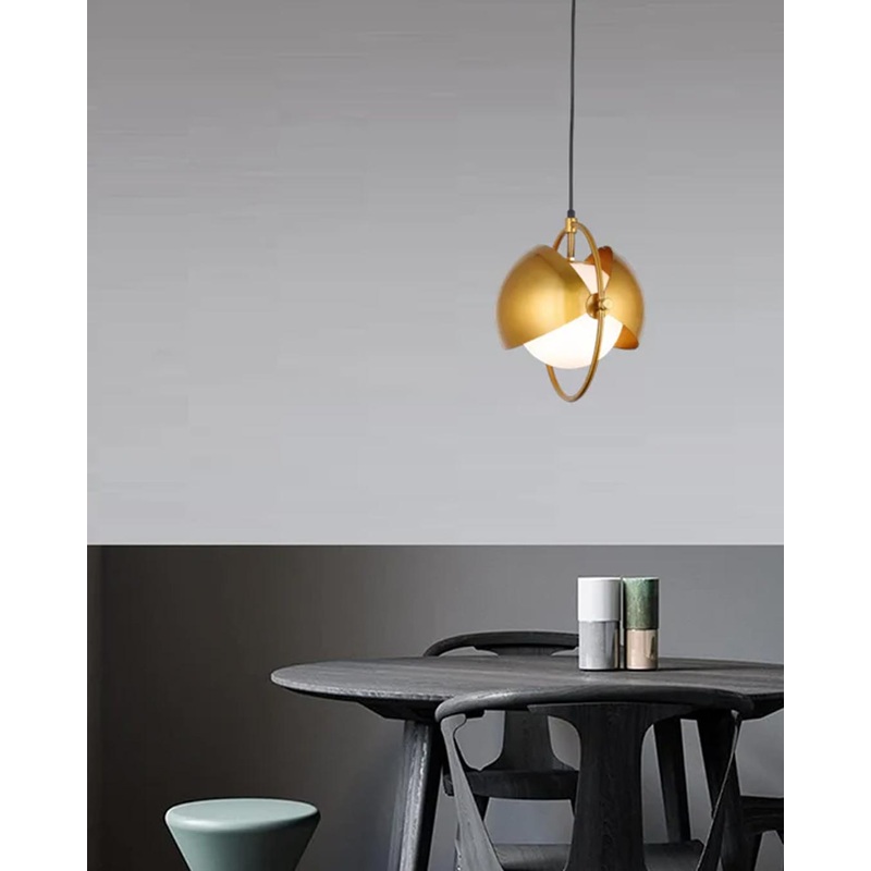 Modern Orbital Pendant Light – Gold