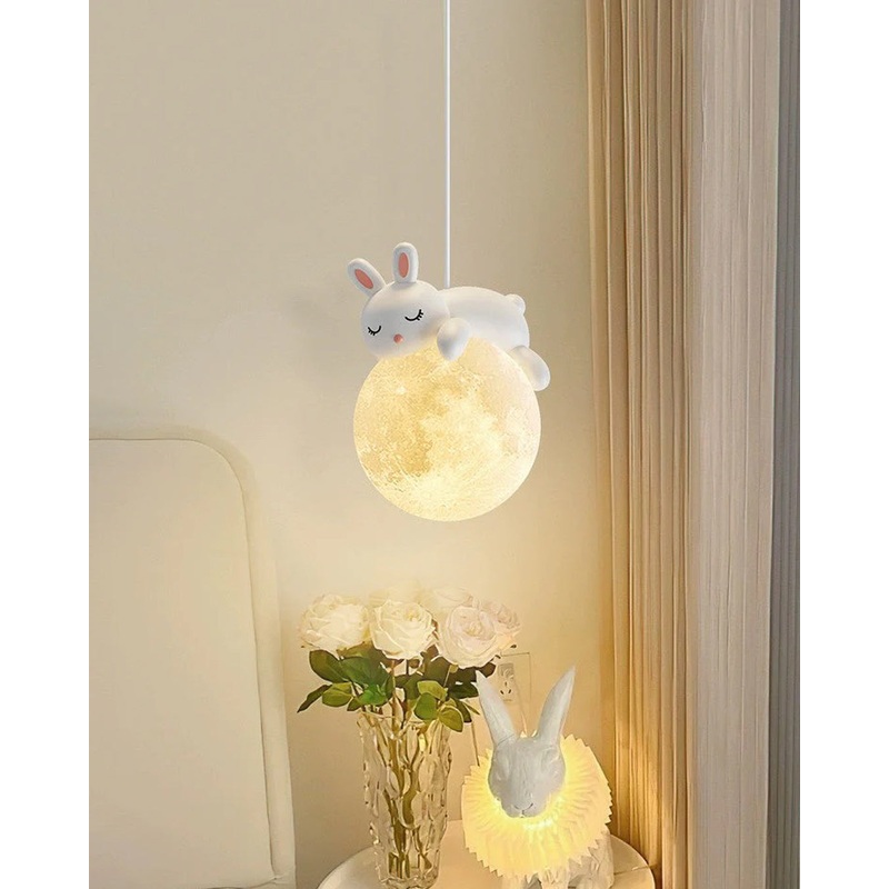 Moon Bunny Hanging Pendant Light