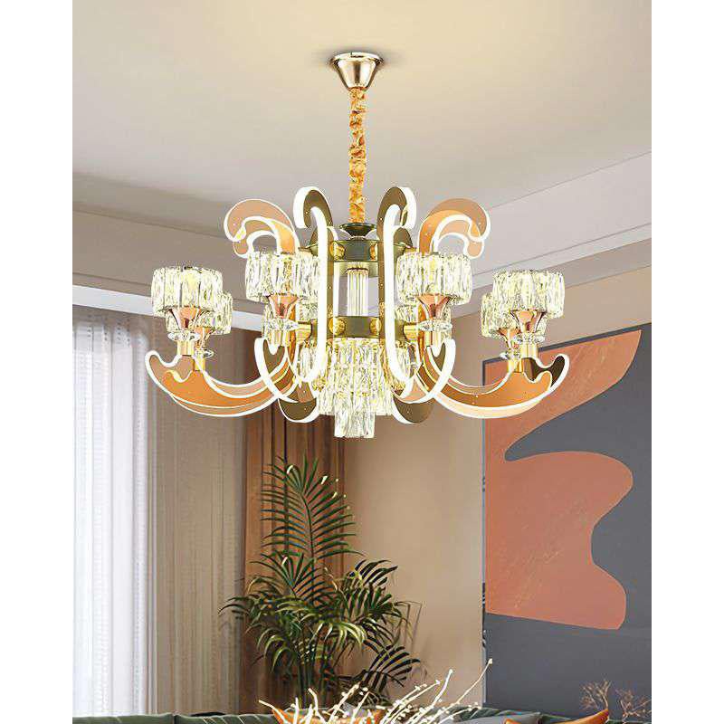 Regal Glow Crystal Chandelier