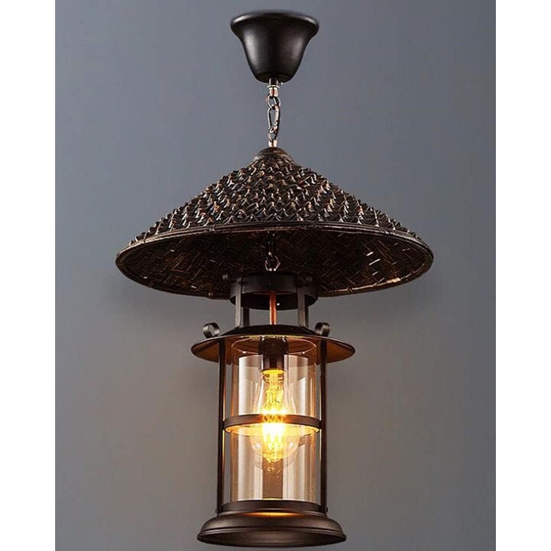 Rustic Lantern Pendant Light