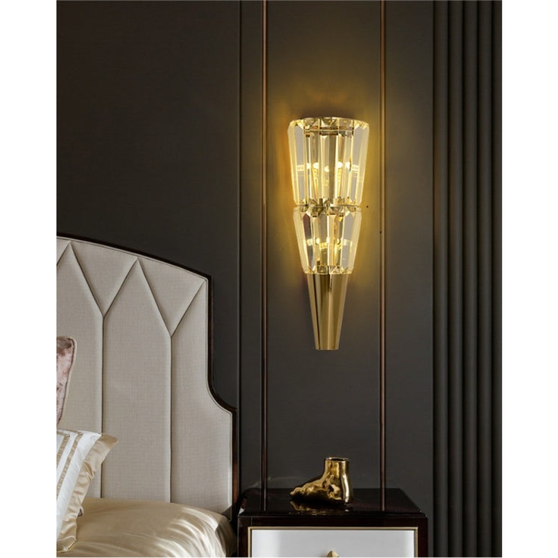 Tapered Crystal Wall Sconce – Small
