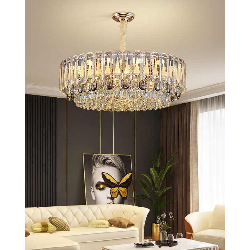 Tiered Oval Luxury Crystal Chandelier