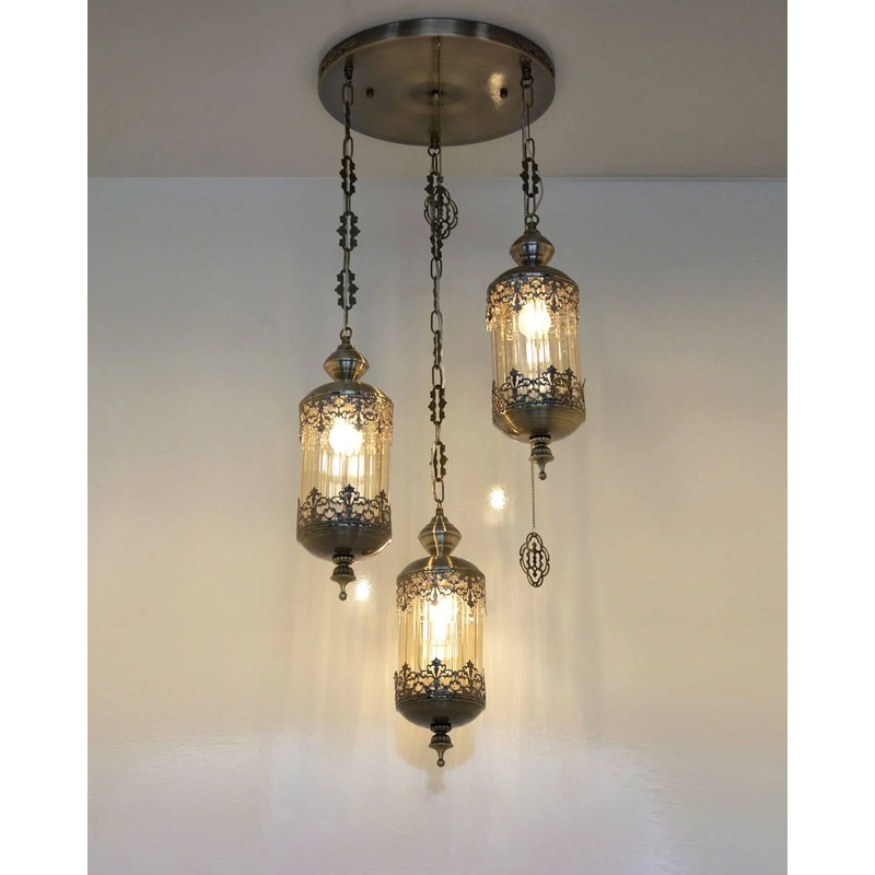 Vintage Moroccan Hanging Pendant Light