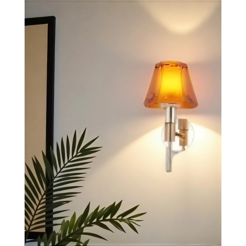 Amber Glow Wall Light