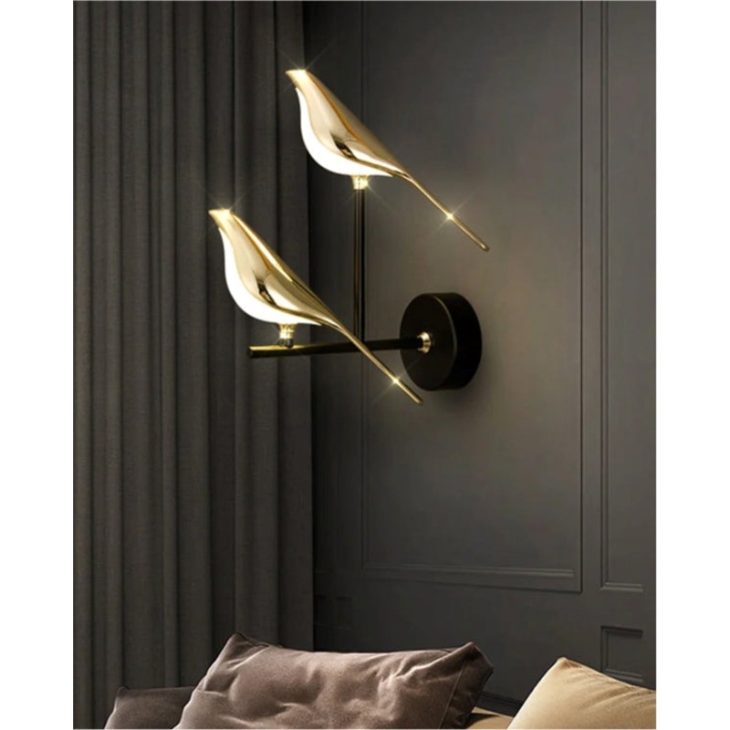 Aves Sitting Bird Wall Sconces – II