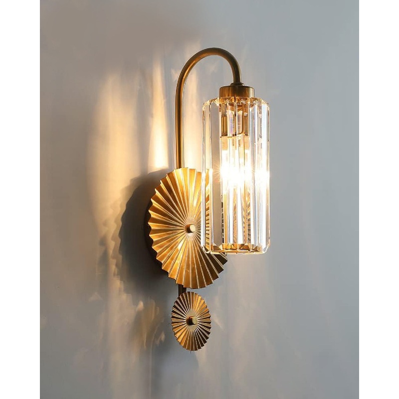 Crystal Radiance Gold Wall Light