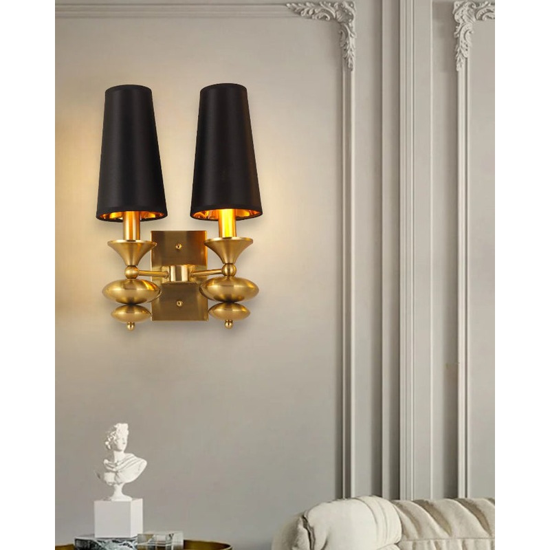 Double Head Royal Lumiere Wall Lamp – Black