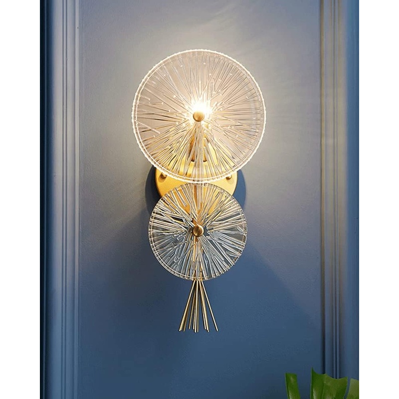 Golden Aura Sunburst Wall Light