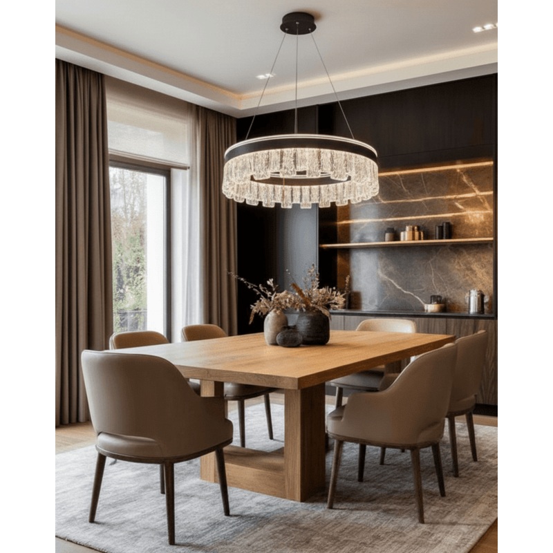 Lustra Crown Crystal Chandelier – 400MM