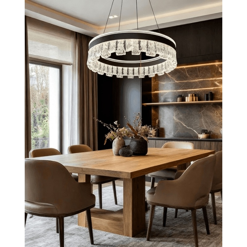Lustra Crown Crystal Chandelier – 600MM