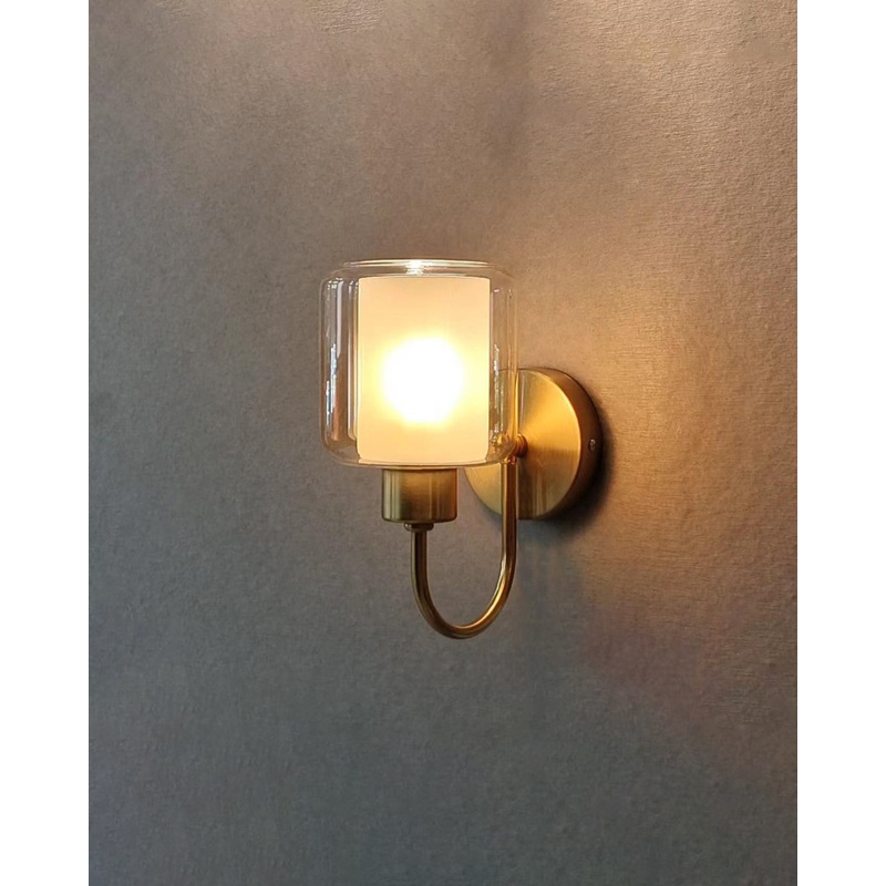 Modern Double Wall Glass Wall Light