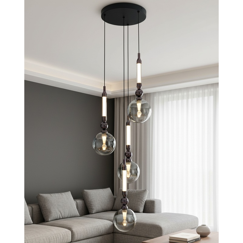 Modern Globe Cluster Pendant Light