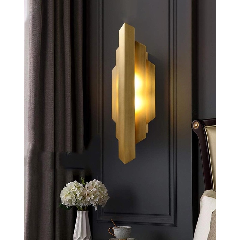 Postmodern Golden Wall Light