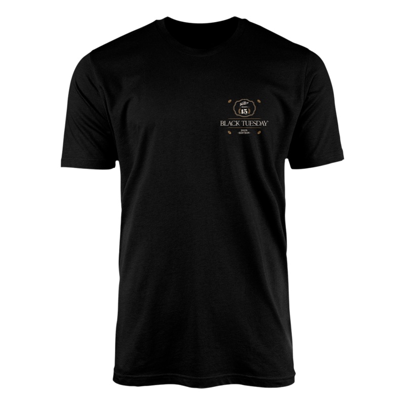 15 Years of Black Tuesday Tee|Small|Medium|Large|XL|2XL