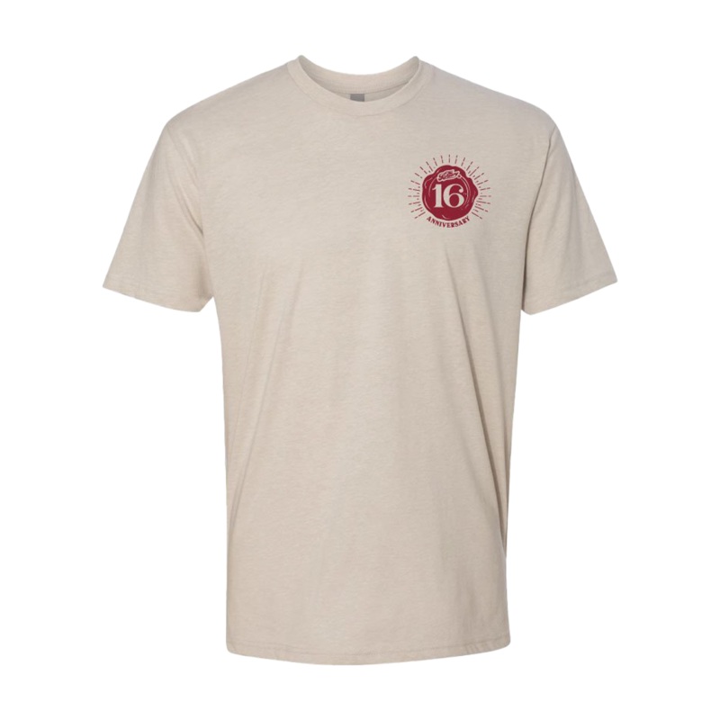 16th Anniversary Tee|Small|Medium|Large|XL|2XL|3XL