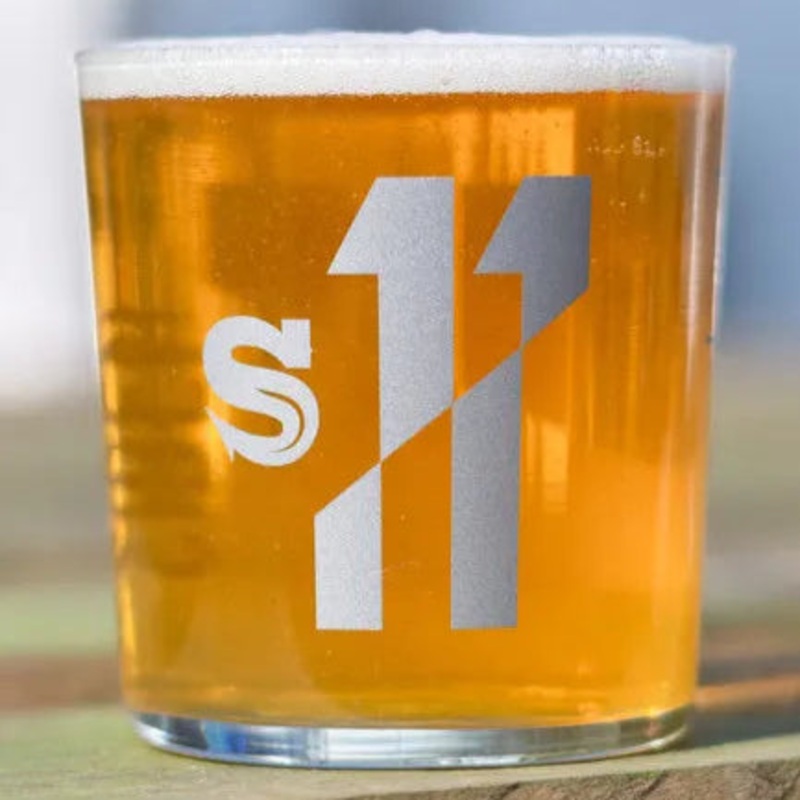 11th Anniversary Glass|1 x Glass|Half-Pint|Pint