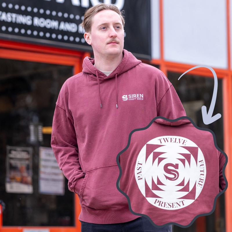 12th Anniversary Hoodie|Medium|Large|Extra Large|2XL|3XL|Burgundy|Grey
