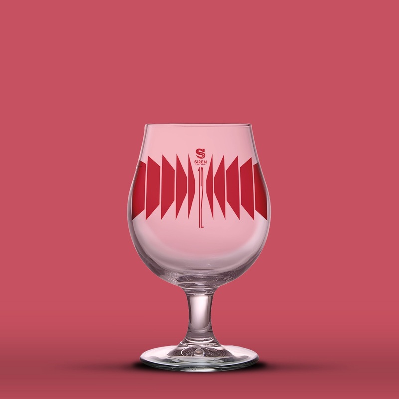 12th Anniversary Stemmed Glass