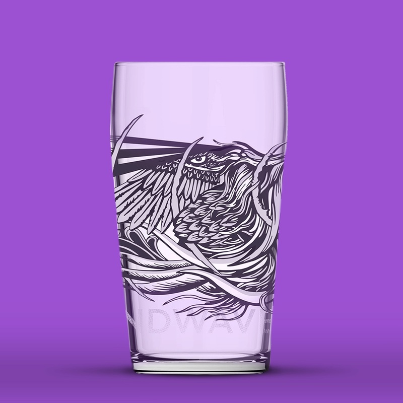 Soundwave Pint Glass