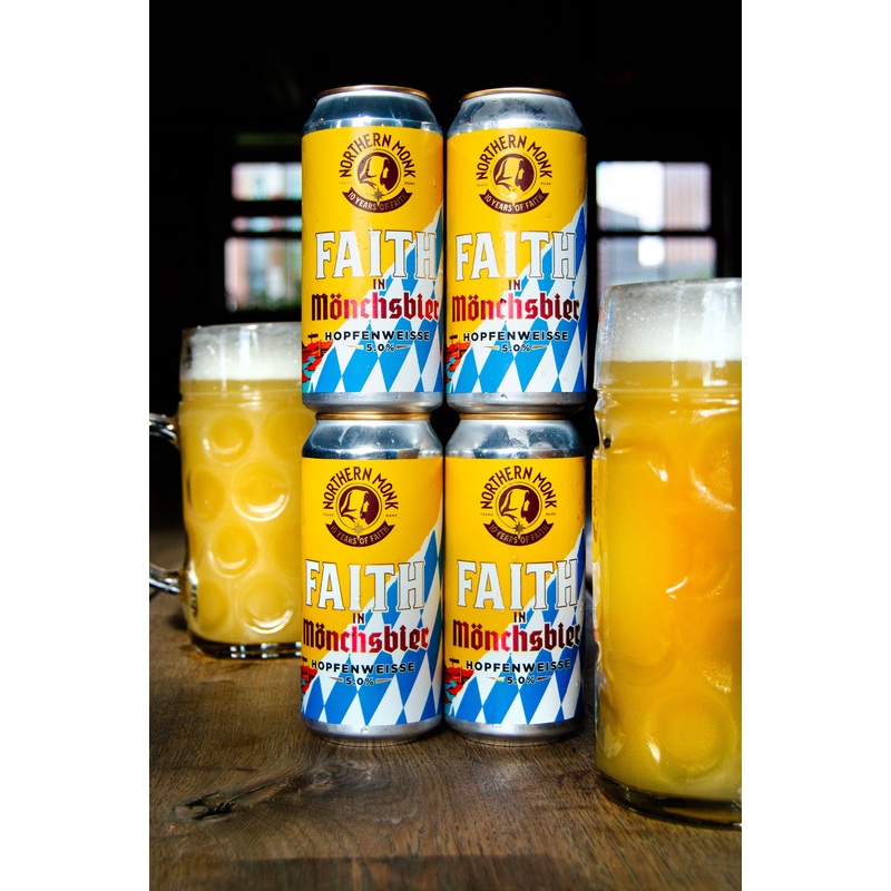 4 PACK // FAITH IN MNCHSBIER // 10 YEARS OF FAITH // HOPFENWEISSE // 5%