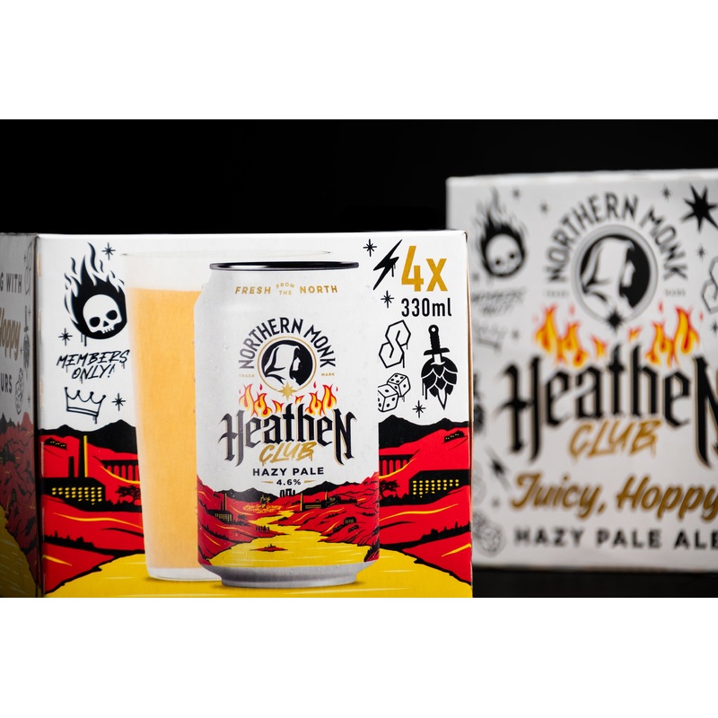 4 PACK // HEATHEN CLUB // CLUBHOUSE HAZY PALE ALE // 330ML // 4.6%