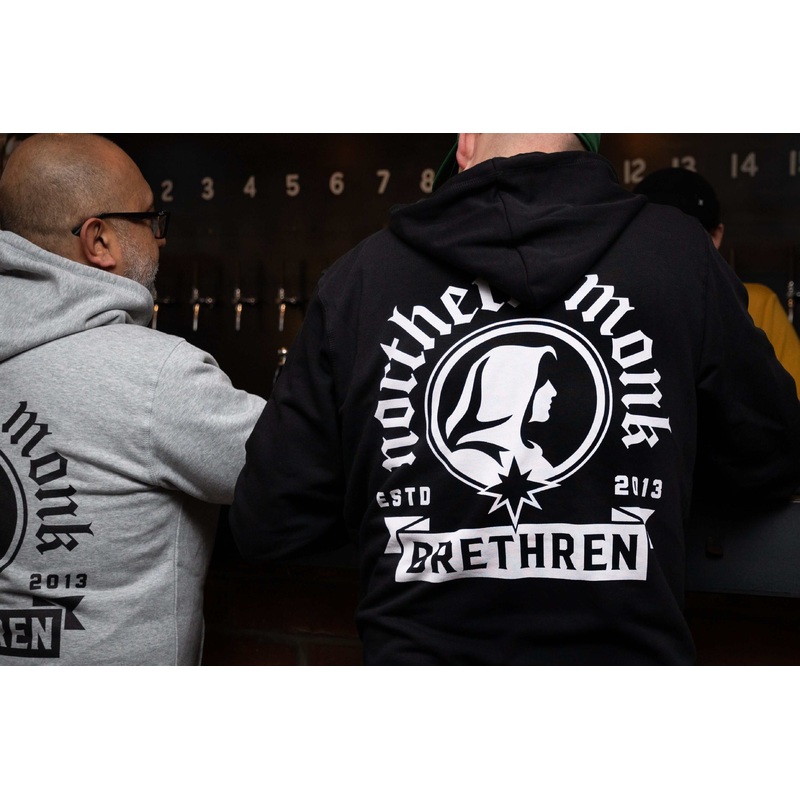 BLACK NORTHERN MONK BRETHREN ZIP HOODIE