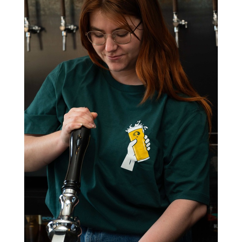GREEN CHEERS TEE|Small|Medium|Large|XL|XXL|XXXL