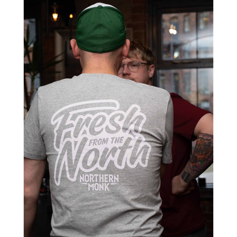 GREY FRESH FROM THE NORTH STICKER TEE