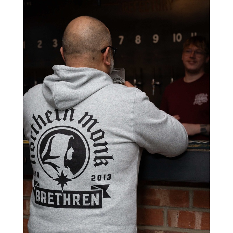 GREY NORTHERN MONK BRETHREN HOODIE