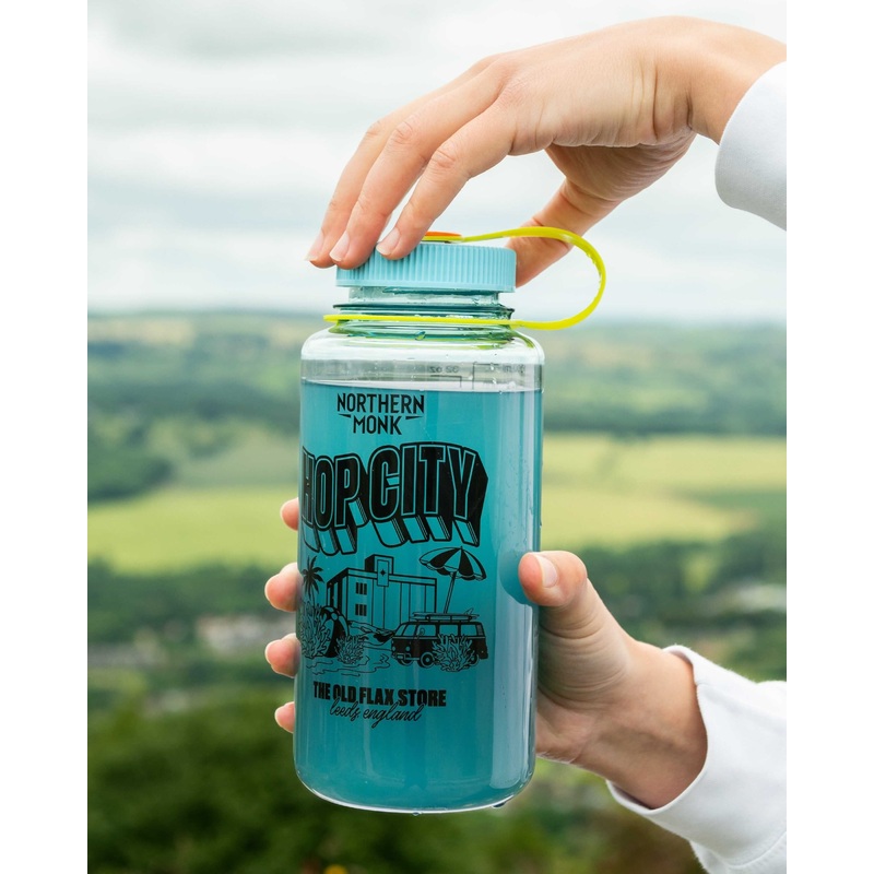 HOP CITY NALGENE WATER BOTTLE 1L SEAFOAM BLUE