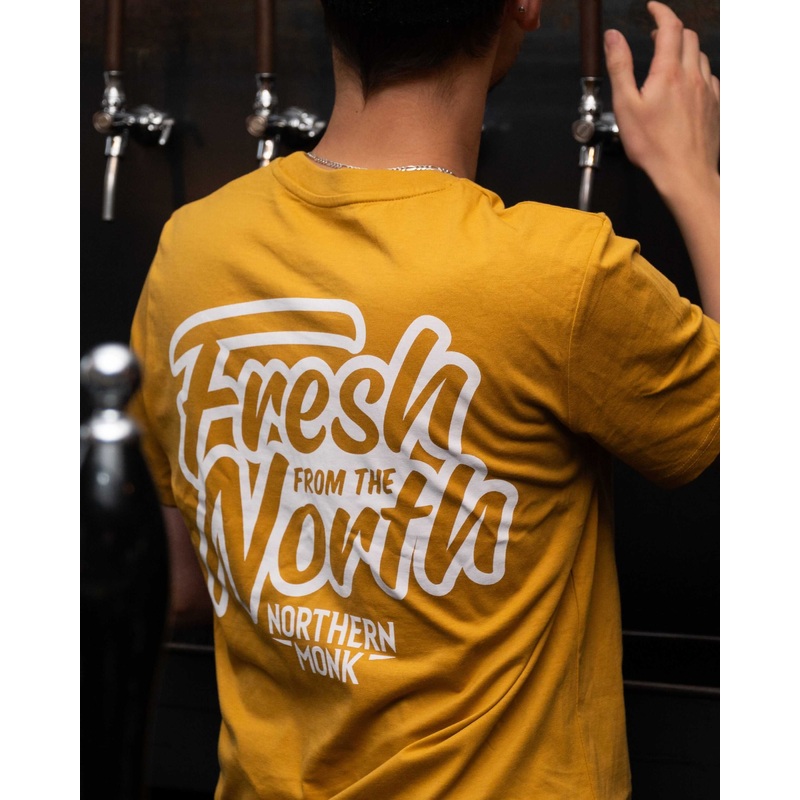 MUSTARD FRESH FROM THE NORTH STICKER TEE