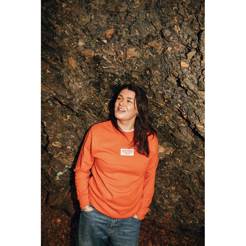 ORANGE NORTHERN MONK SWEATSHIRT
