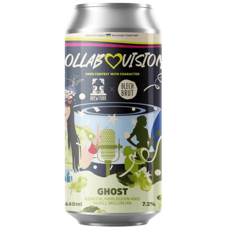 Brew York x Blech Brut Collabovision Ghost IPA 440ml (7.2%)