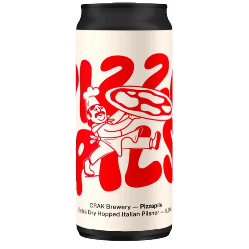 Cr/Ak Pizza Pils – Margherita Extra Dry-Hopped Italian Pilsner 400ml (5%)