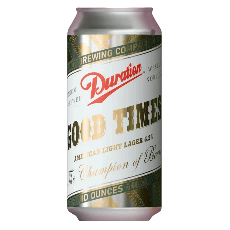 Duration Good Times American Light Lager 440ml (4.2%)