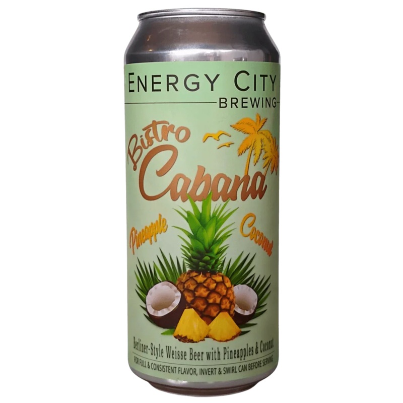 Energy City Bistro Cabana – Pineapple & Coconut Sour 473ml (6.5%)