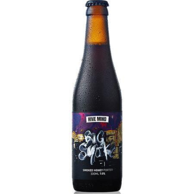 Hive Mind Meadery Hive Mind: Big Smoke – Smoked Honey Porter 330ml (7%)