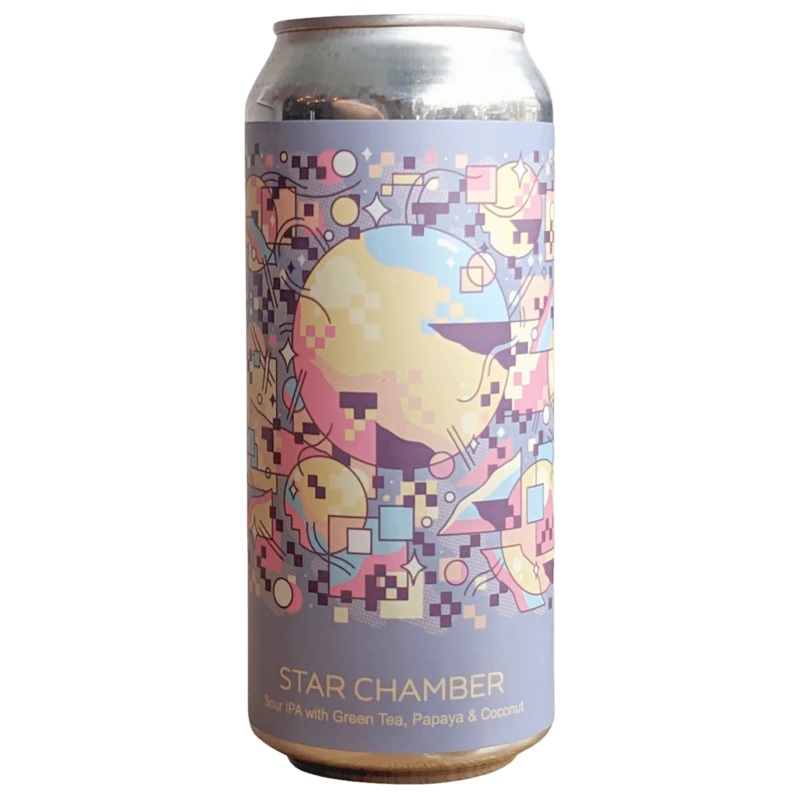 Hudson Valley Star Chamber Sour IPA with Green Tea, Papaya & Coconut 473ml (6%)