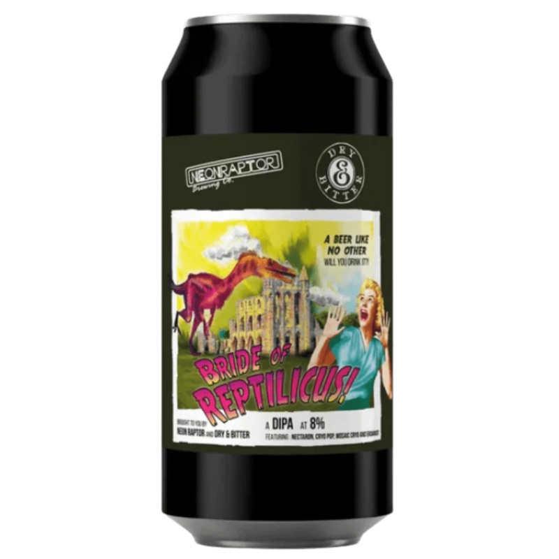 Neon Raptor x Dry & Bitter Collab Bride of Reptilicus DIPA 440ml (8.3%)