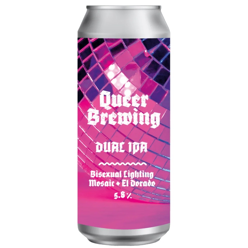 Queer Dual IPA Bisexual Lighting Mosaic & El Dorado IPA 440ml (5.8%)