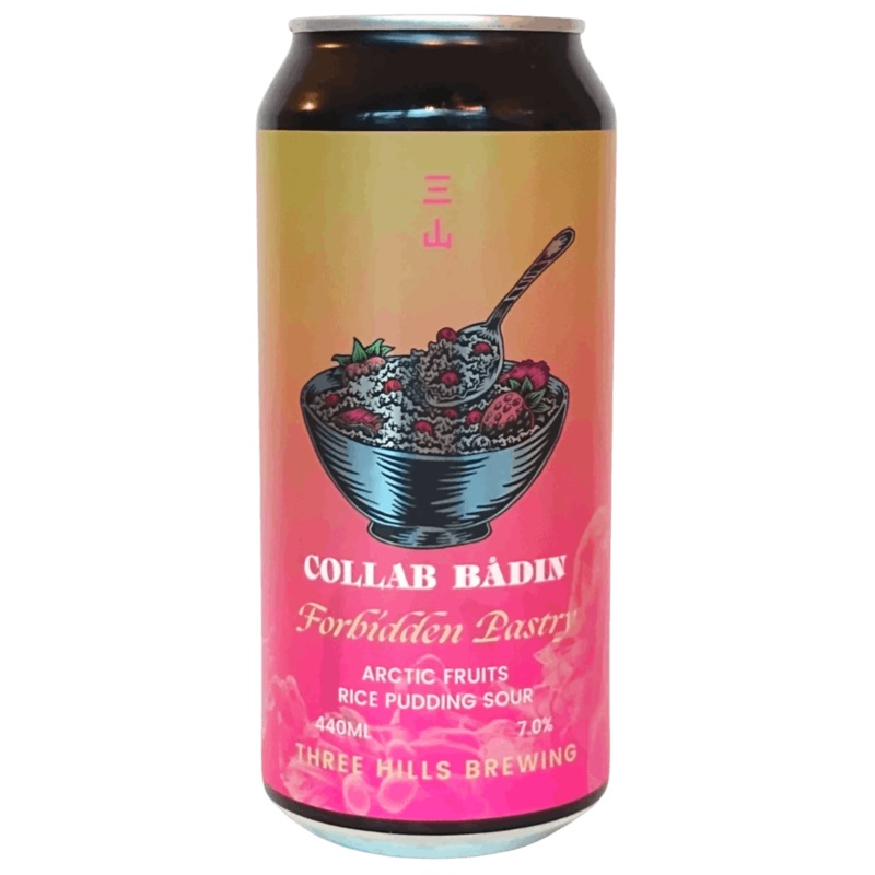 Three Hills x Badin Collab Forbidden Pastry Arctic Fruits Rice Pudding Sour 440ml (7%)