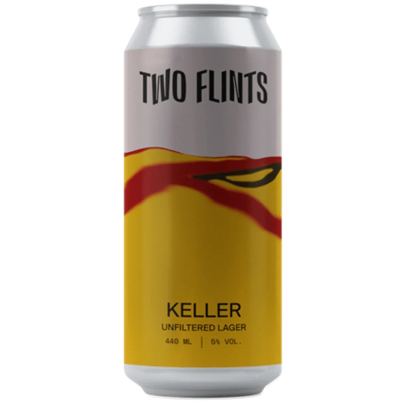 Two Flints Keller Unfiltered German Pilsner 440ml (5%)